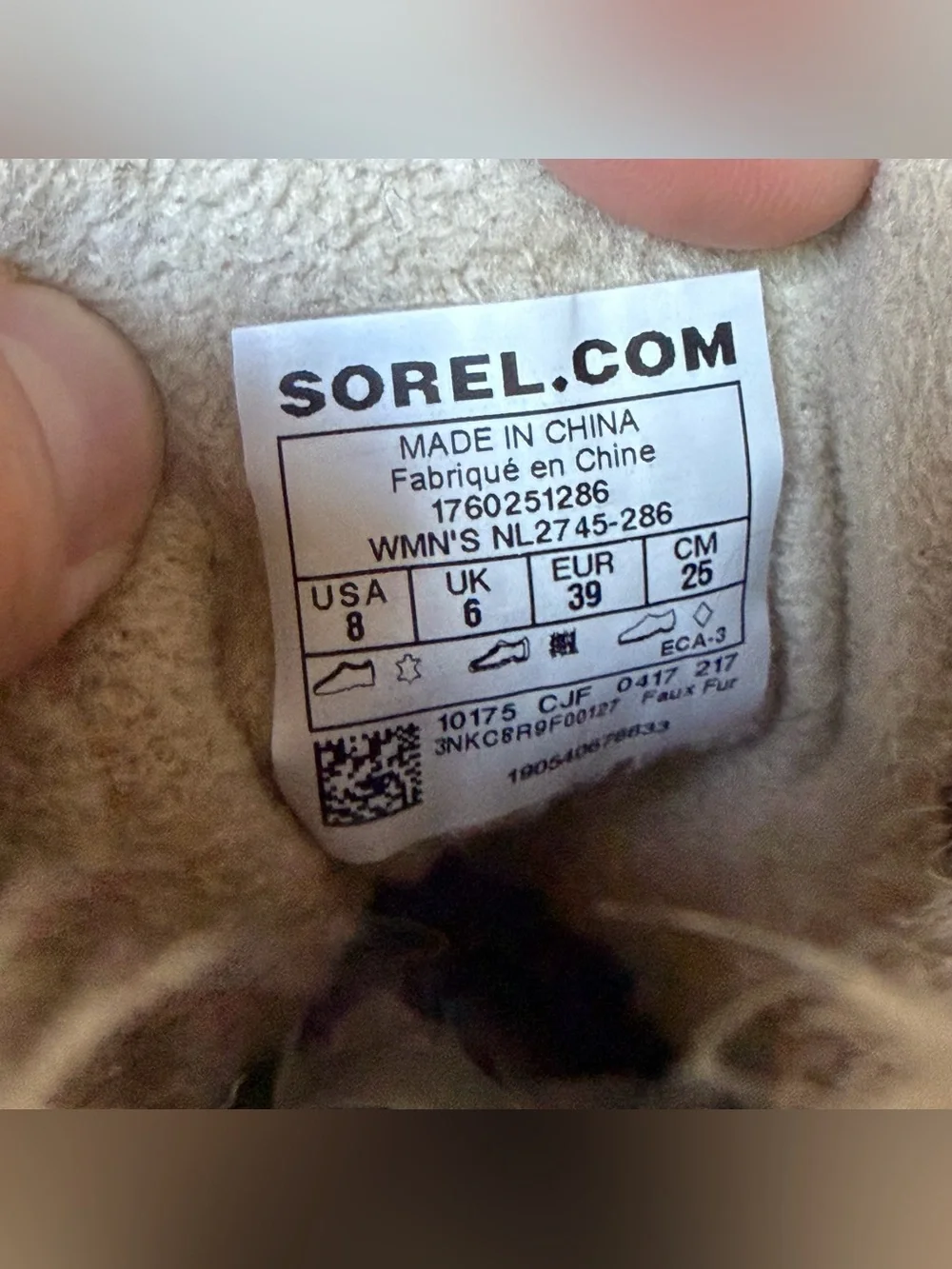 Sorel Cozy Joan Waterproof Winter Boots Women’s 8 Brown Faux Fur Two‎ Tone